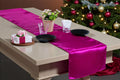 MDS Christmas Satin Table Runners 20 Pack 12 x 108 in - Bright Magenta