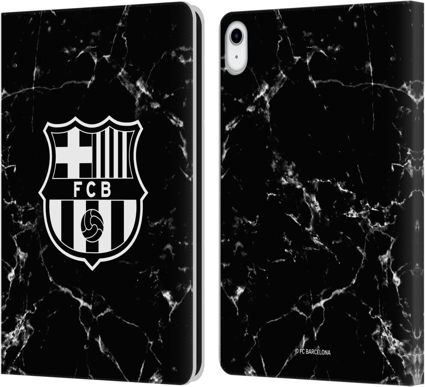 FC Barcelona Black Marble Leather Wallet Case for iPad 10.9
