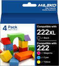 222XL Ink Cartridges Combo Pack Remanufactured Replacement - Reliable