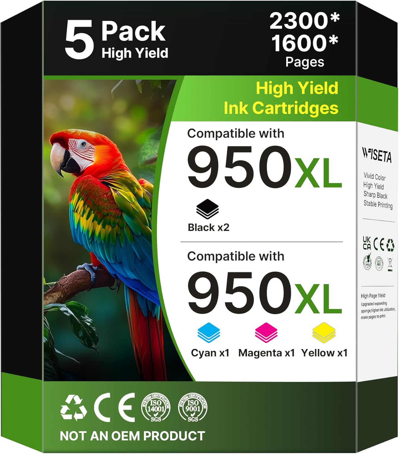 950XL and 951XL Ink Cartridges Combo Pack for HP Printers