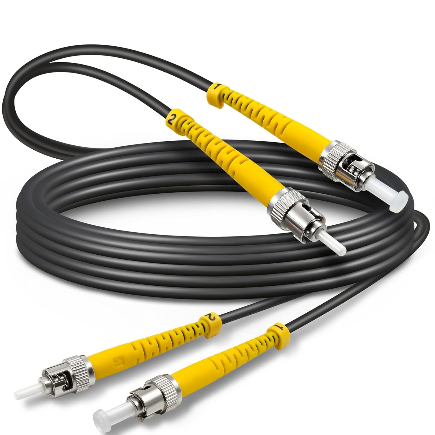 65ft Armored ST to ST Single Mode Fiber Cable for High Speed