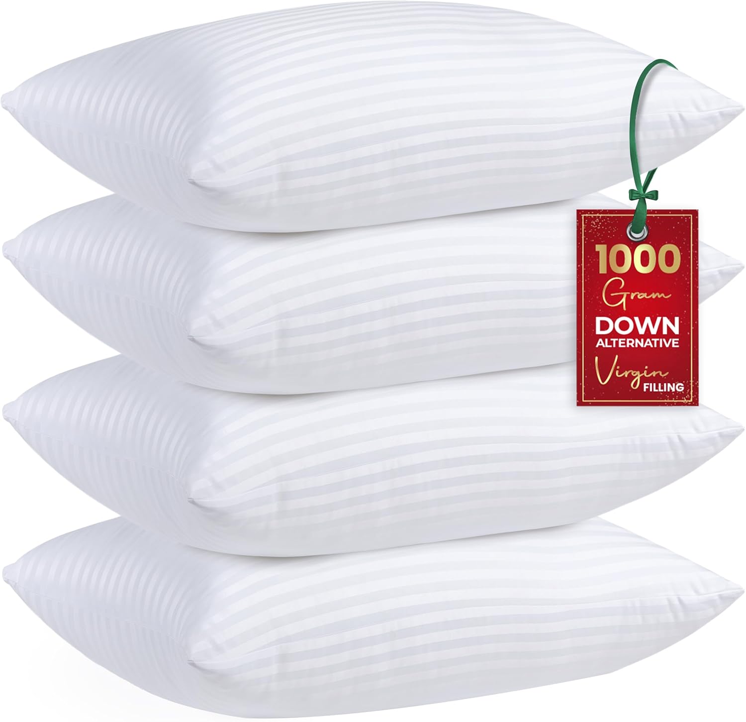 Premium Soft Hotel Pillows for Queen Size Sleepers - Set of 4