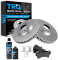 TRQ Front Brake Pad & Rotor Kit Compatible with Audi Q7, Cayenne
