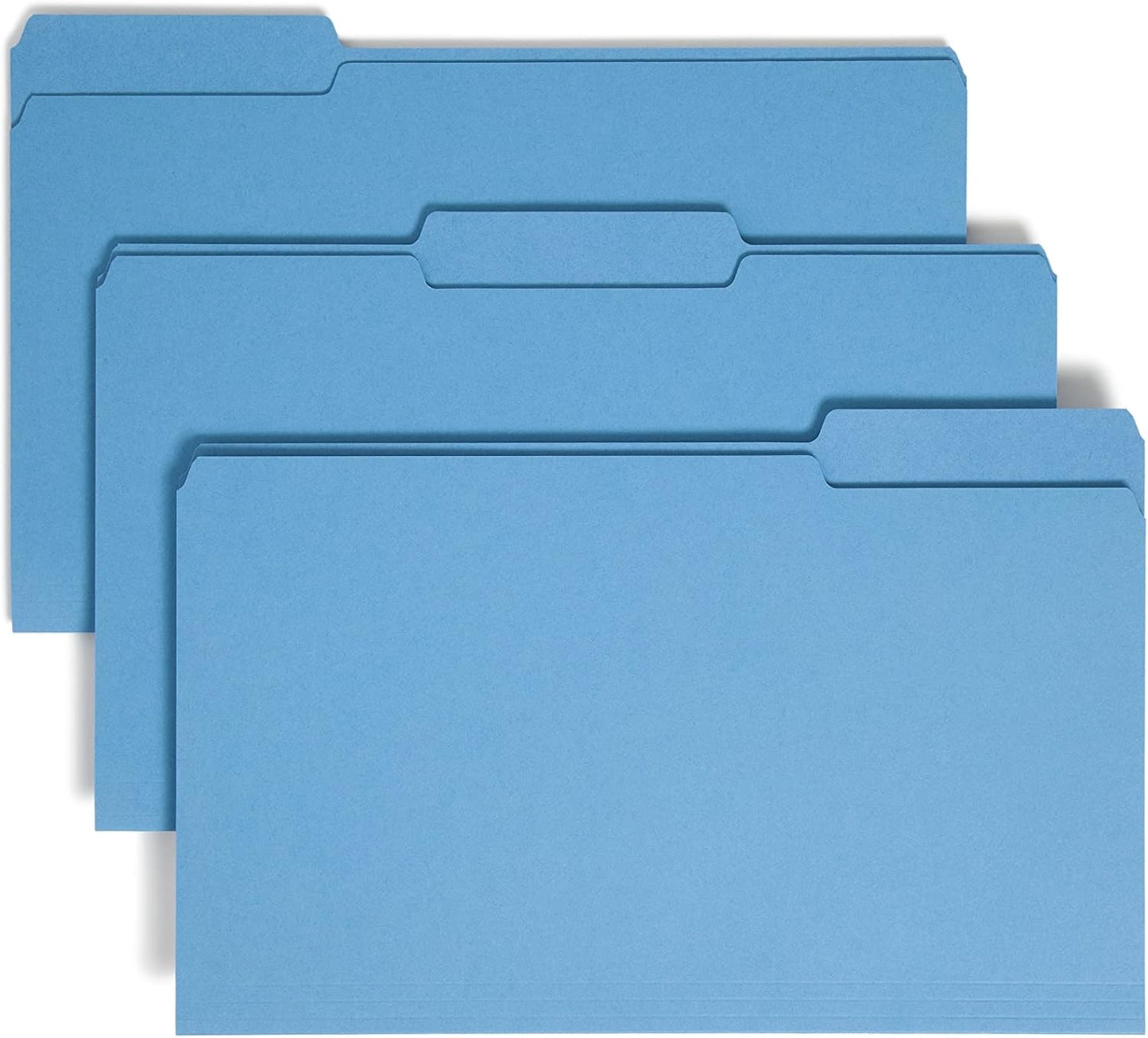 Smead Legal Size Blue File Folders for Organized Filing Needs