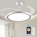 Slim Retractable Ceiling Fan with Lights and Remote/APP Control