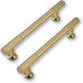 10 Pack 5in Center to Center Champagne Bronze Cabinet Pulls - Heavy