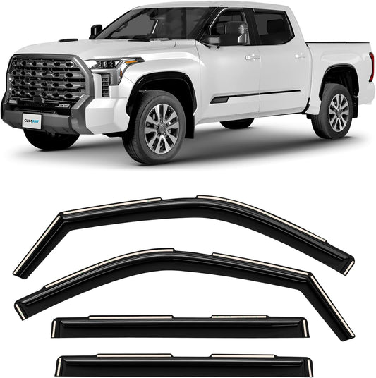 In-Channel Rain Guards for Toyota Tundra 2022-2026 CrewMax