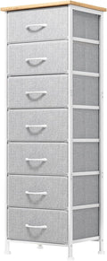 Fixwal Tall Dresser for Bedroom with 7 Fabric Drawers - Space Saving