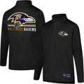 Ultra Game Youth NFL Official Super Soft Quarter Zip T-Shirt