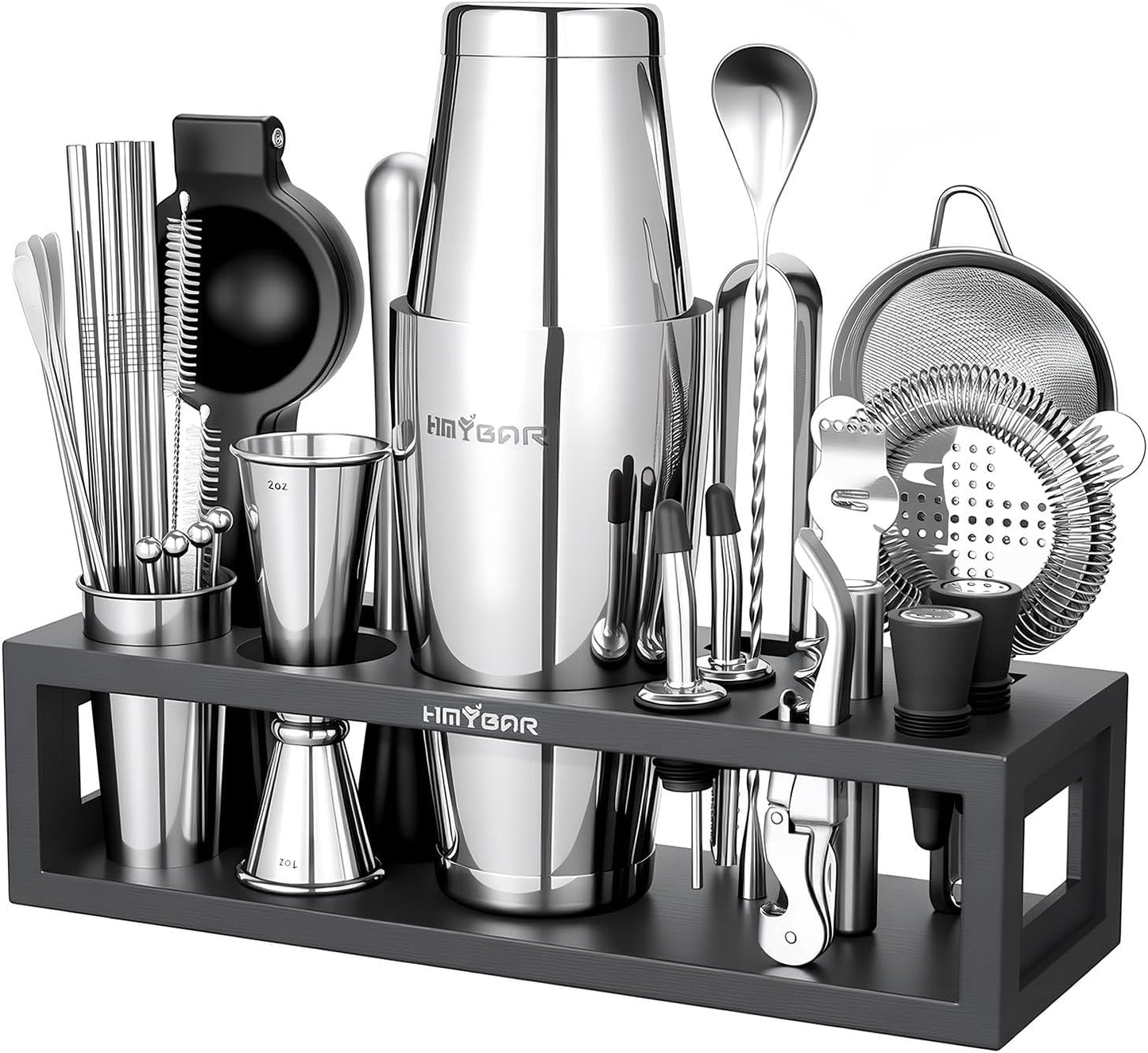 HMYBAR Mixology Bartender Kit - Complete Cocktail Shaker Set