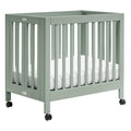 Babyletto Origami Mini Portable Crib Folding with Wheels - Compact