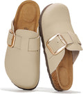 Project Cloud Genuine Leather Clogs for Women - Memory Foam Comfort on