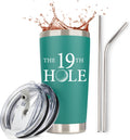 Stainless Steel Golf Tumbler | 2 Lids Straws | Gift Box