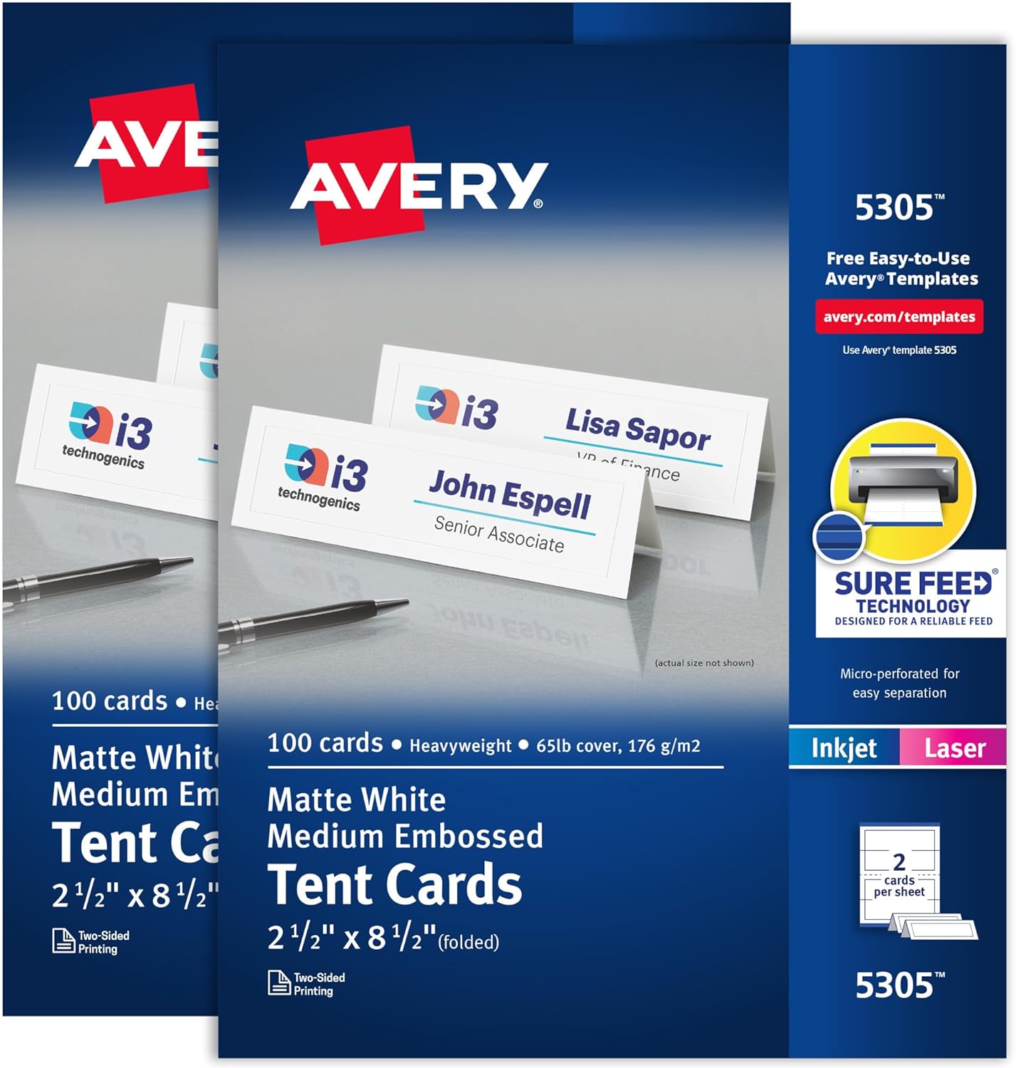 Avery Printable Tent Cards for Elegant Displays and Events