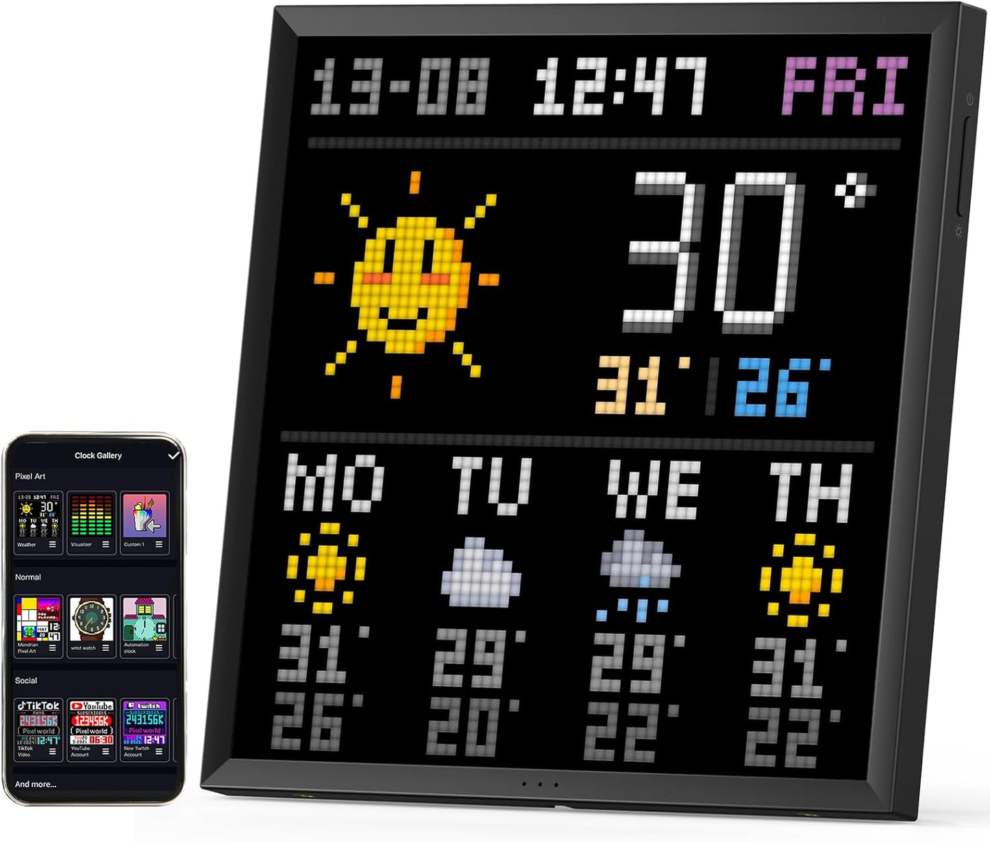 Divoom Pixoo-64 - App Controlled Pixel Frame