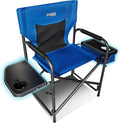 Ultralight Folding Director's Chair with Side Table & Cooler