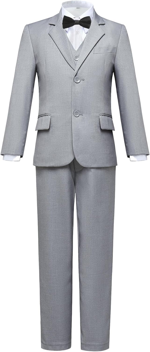 Boys Suits 5 Pieces Slim Fit Blazer Pants by Gent M