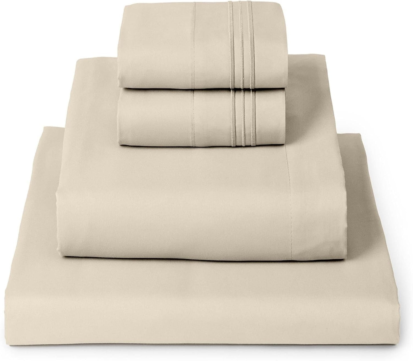 Mellanni California King Sheets Set - Luxurious Comfort & Durability