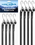 60 Inch Adjustable Rubber Bungee Cords - Easy 6in to 60in Adjustment