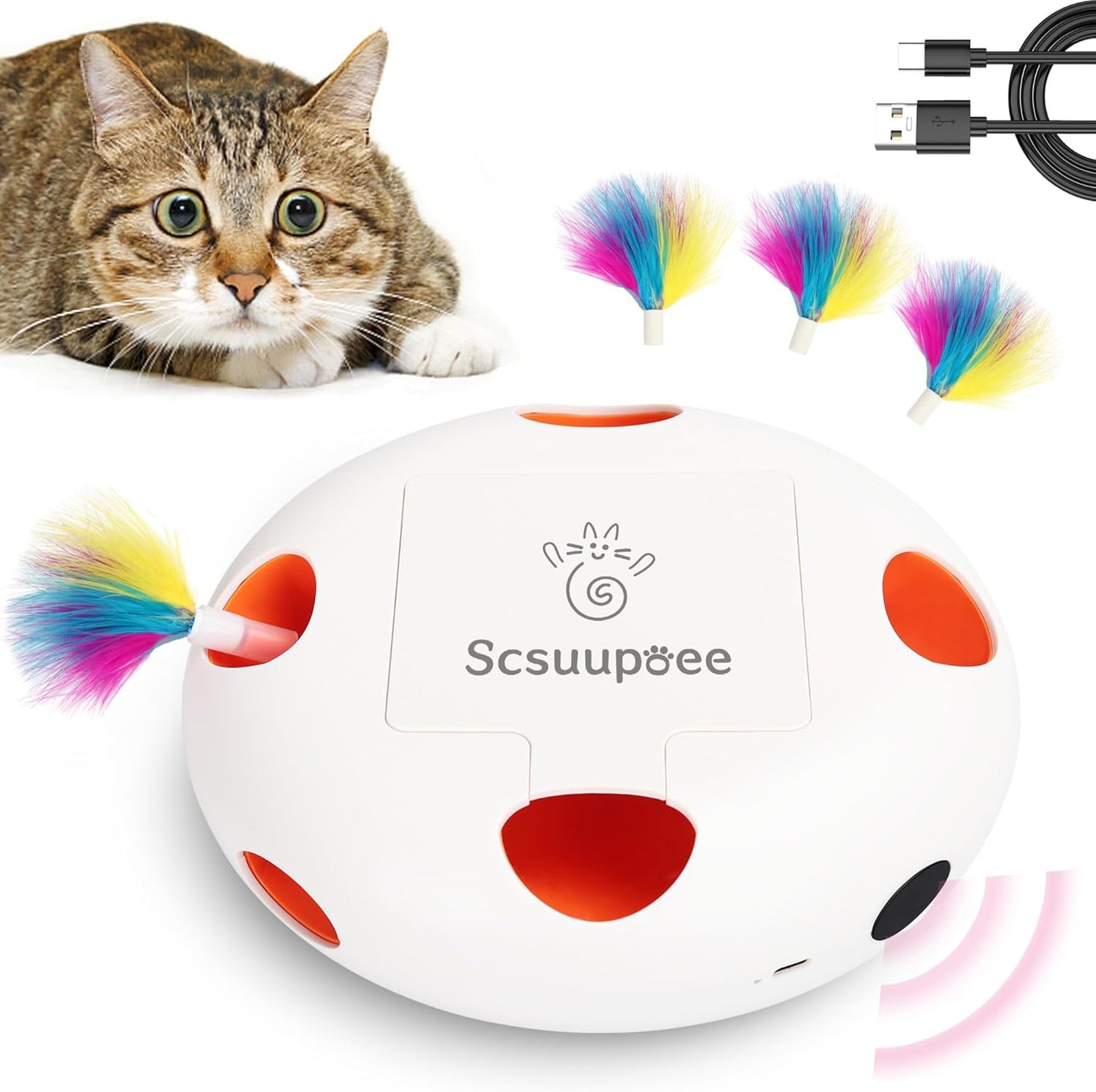 Interactive Cat Toy with Smart Sensor for Endless Fun