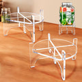 Acrylic Glass Drink Dispenser Stand 2 Pack - Stable, Stylish Elevation