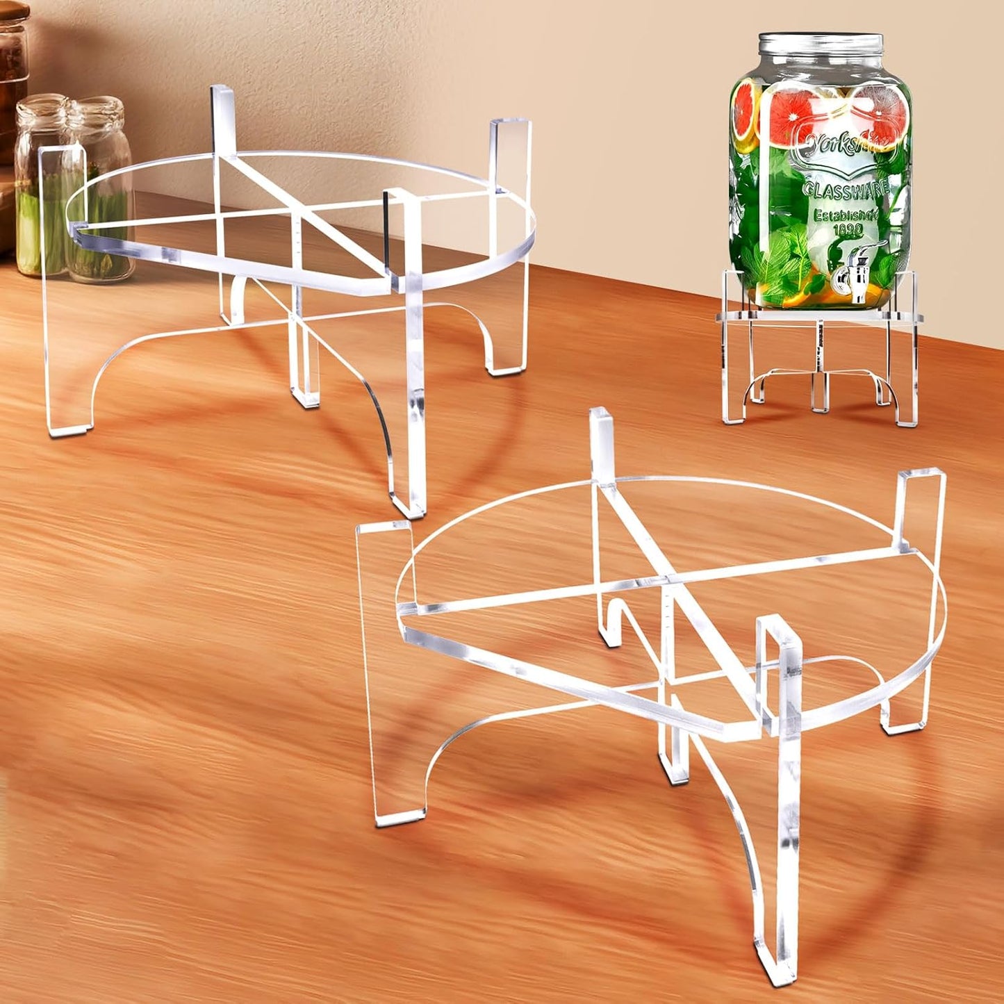 Acrylic Glass Drink Dispenser Stand for Parties and Events