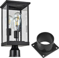 Design House Mayfield Outdoor Post Top Light with Pier Base - Modern