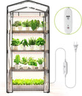 Mini Indoor Greenhouse with Grow Light - 4 Tier Portable Greenhouse