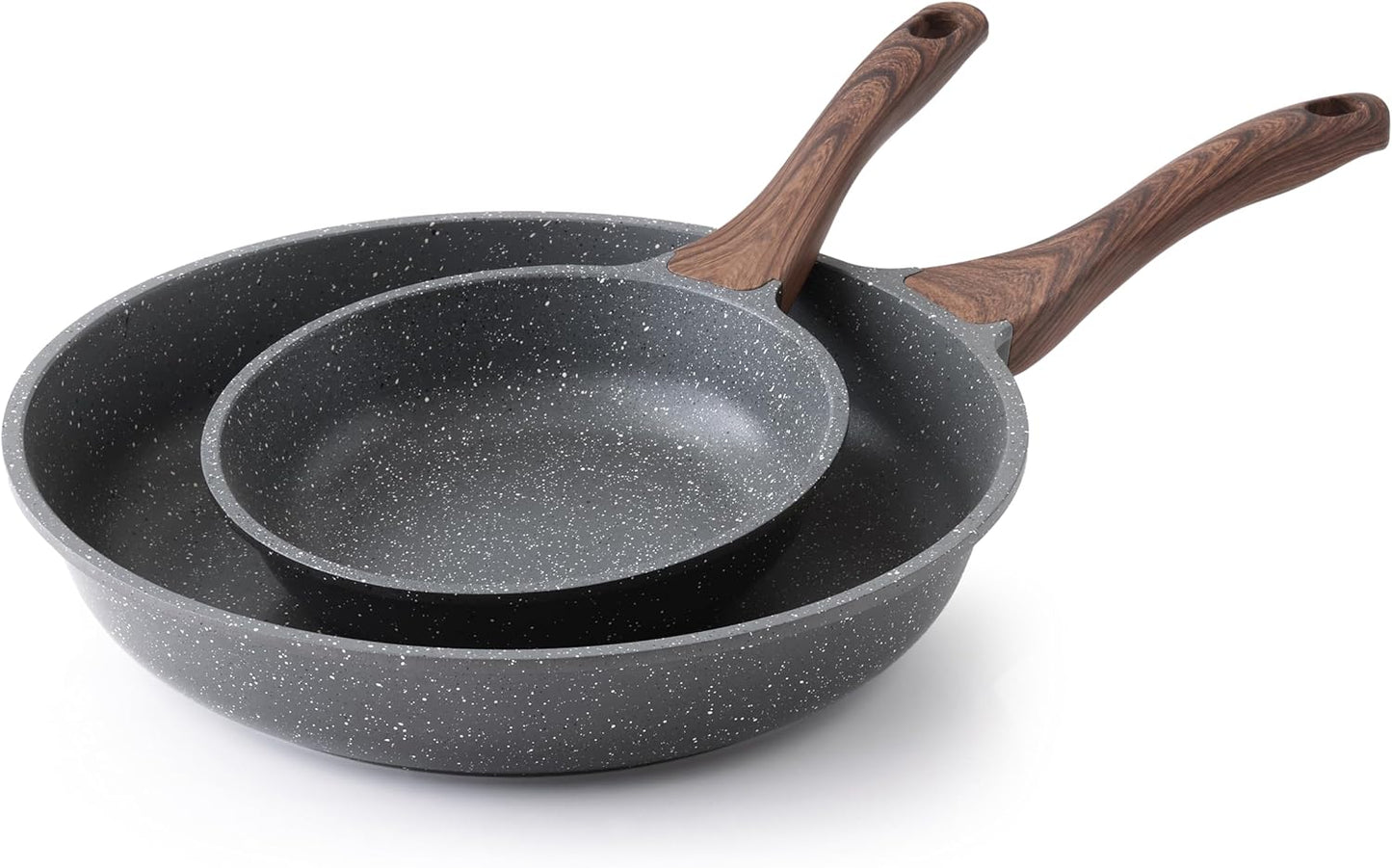 SENSARTE Nonstick Frying Pan Set with Swiss Granite Coating