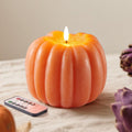 Flameless Wax Pumpkin LED Candle for Autumn Home Decor