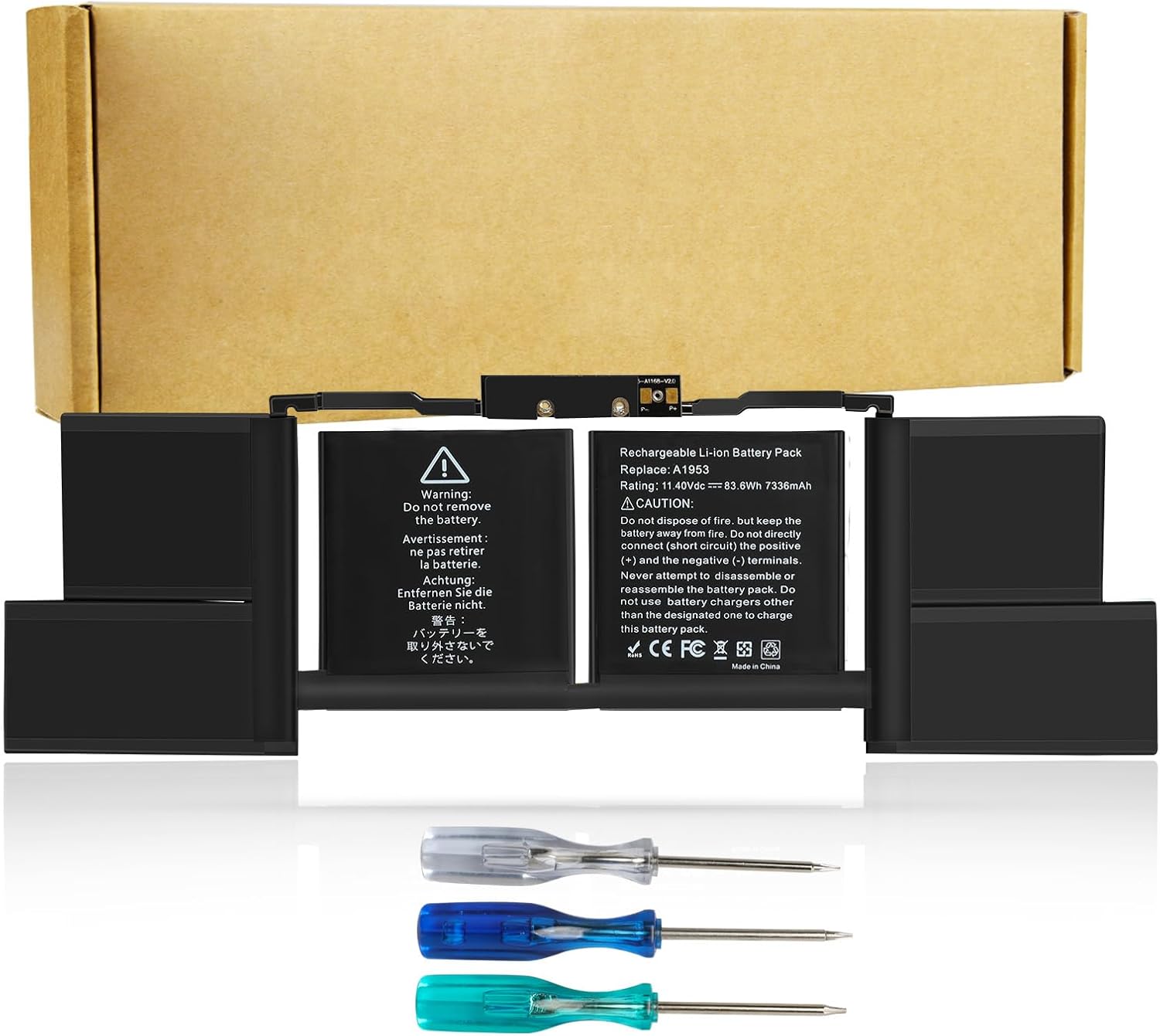 A1953 A1990 Laptop Battery Replacement for MacBook Pro 15