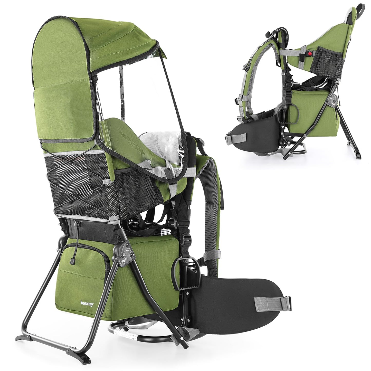 besrey Toddler Hiking Backpack - Safety Seat, Adjustable Straps