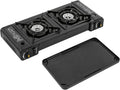 HuaShuani Double Burner Butane Stove Kit: Portable & Versatile