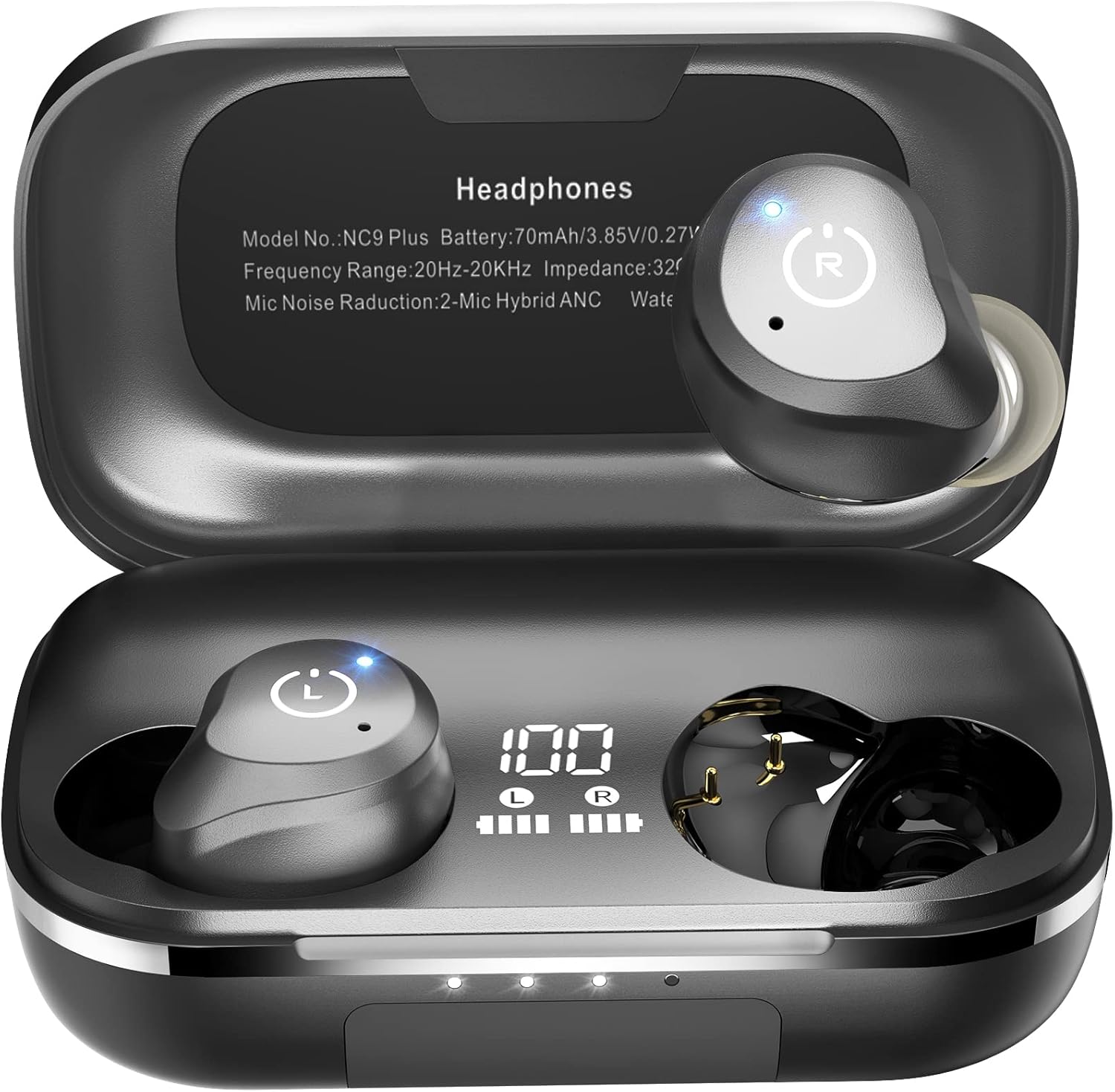 TOZO NC9 Plus Wireless Earbuds: Hybrid Noise Cancelling