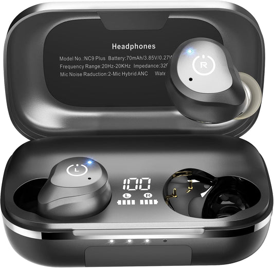 TOZO NC9 Plus Wireless Earbuds: Hybrid Noise Cancelling