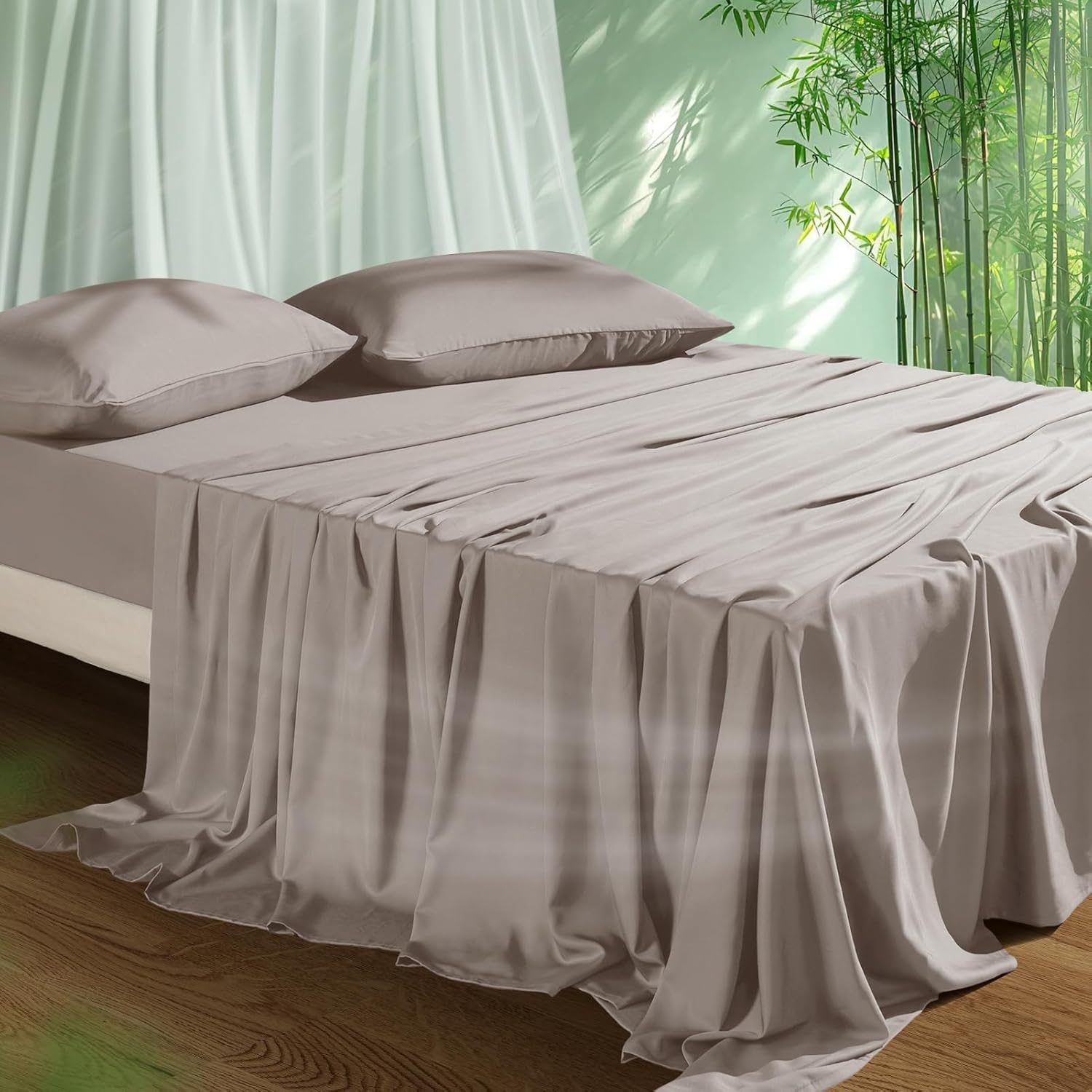 Cooling Sheets Set King Size for Hot Sleepers - Silky Soft