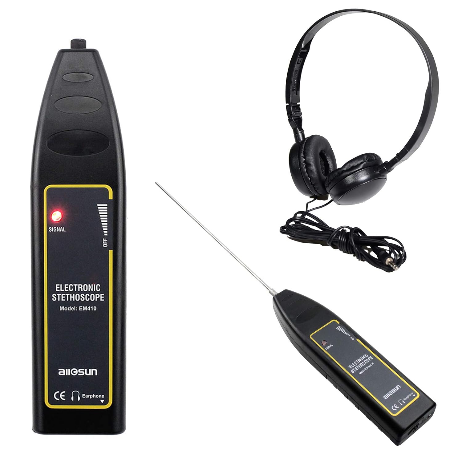 allsun Pro Ultrasonic Leak Detector for Engine Noise & More