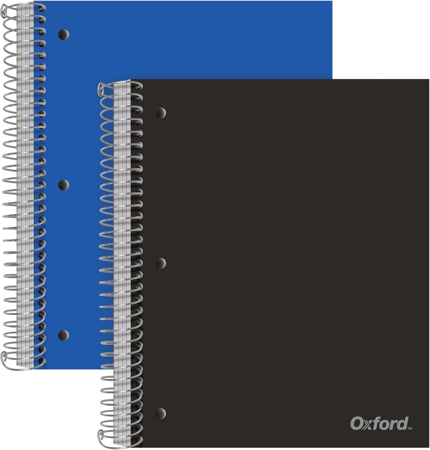Durable Oxford 5-Subject Writing Journals x2 - Wide Ruled, 200 Sheets