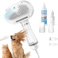 Cat Steam Brush with 600W High-Power Pet Dryer - 5-in-1 Grooming
