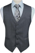 HISDERN Vest 101 Mens Slim Fit Suit Vest Waistcoat - Sharp, Durable