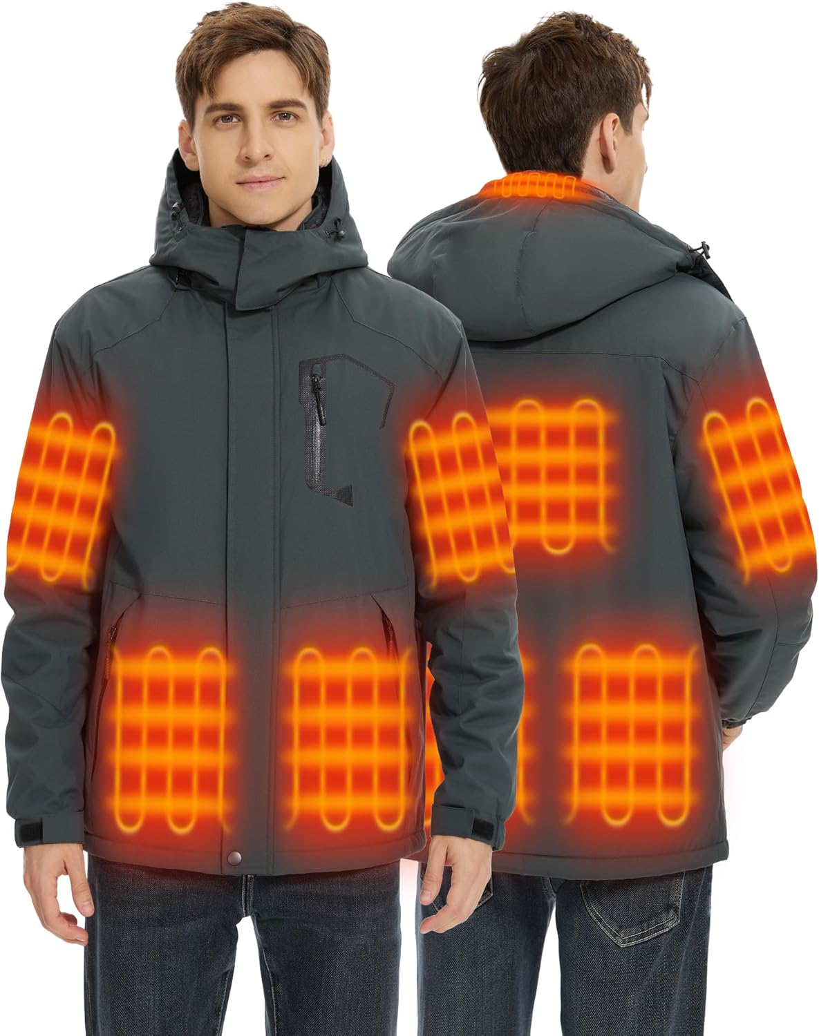 Stay Warm Anywhere - Men's 18400mAh Heated Jacket