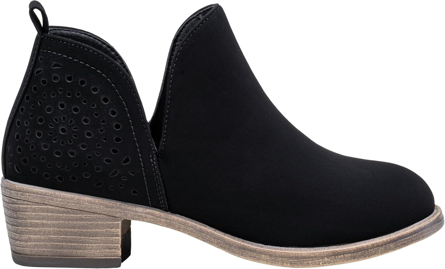 Vepose Women's Short Ankle Boots with Cutout Design for Comfort