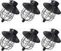 YAKii 6 Pack Solar Lantern Hanging Waterproof Outdoor Metal Lamp