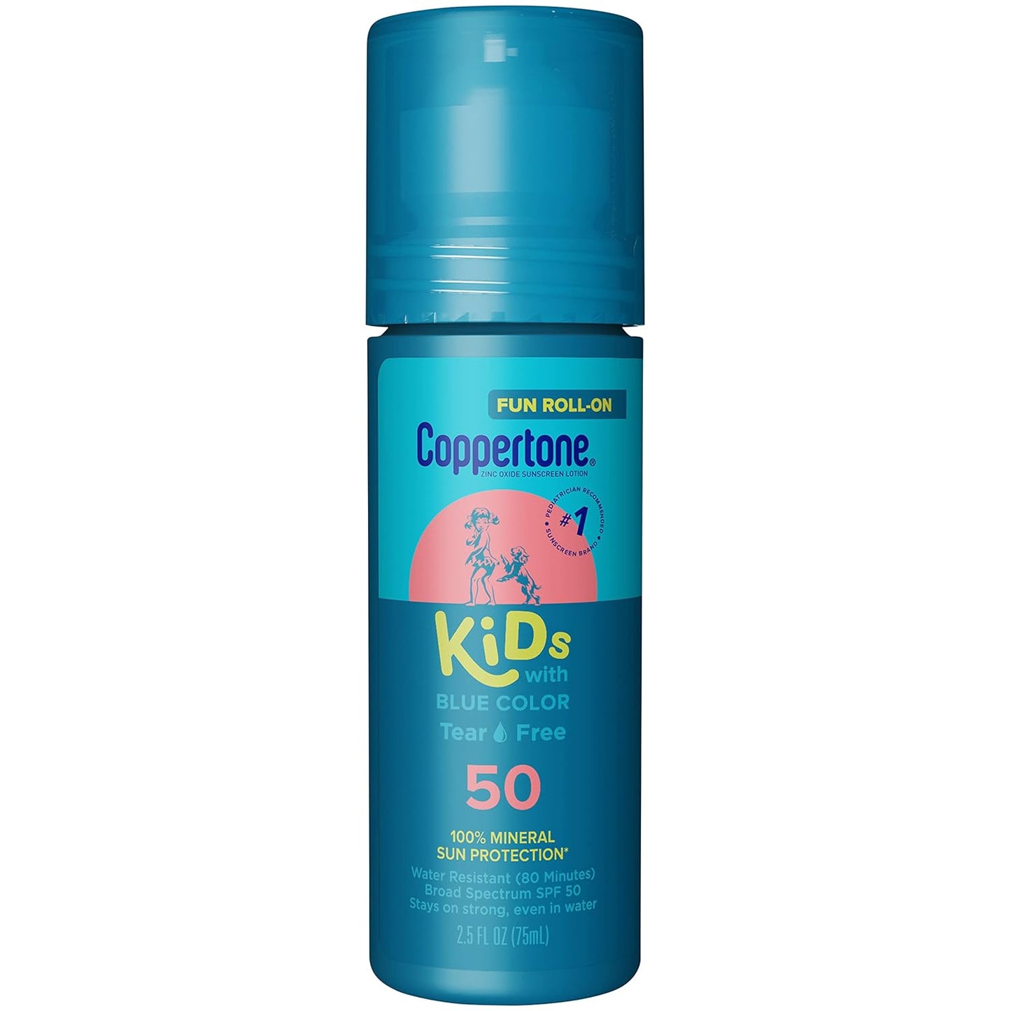 Beiersdorf Kids SPF 50 Blue Color Roll-On Sunscreen