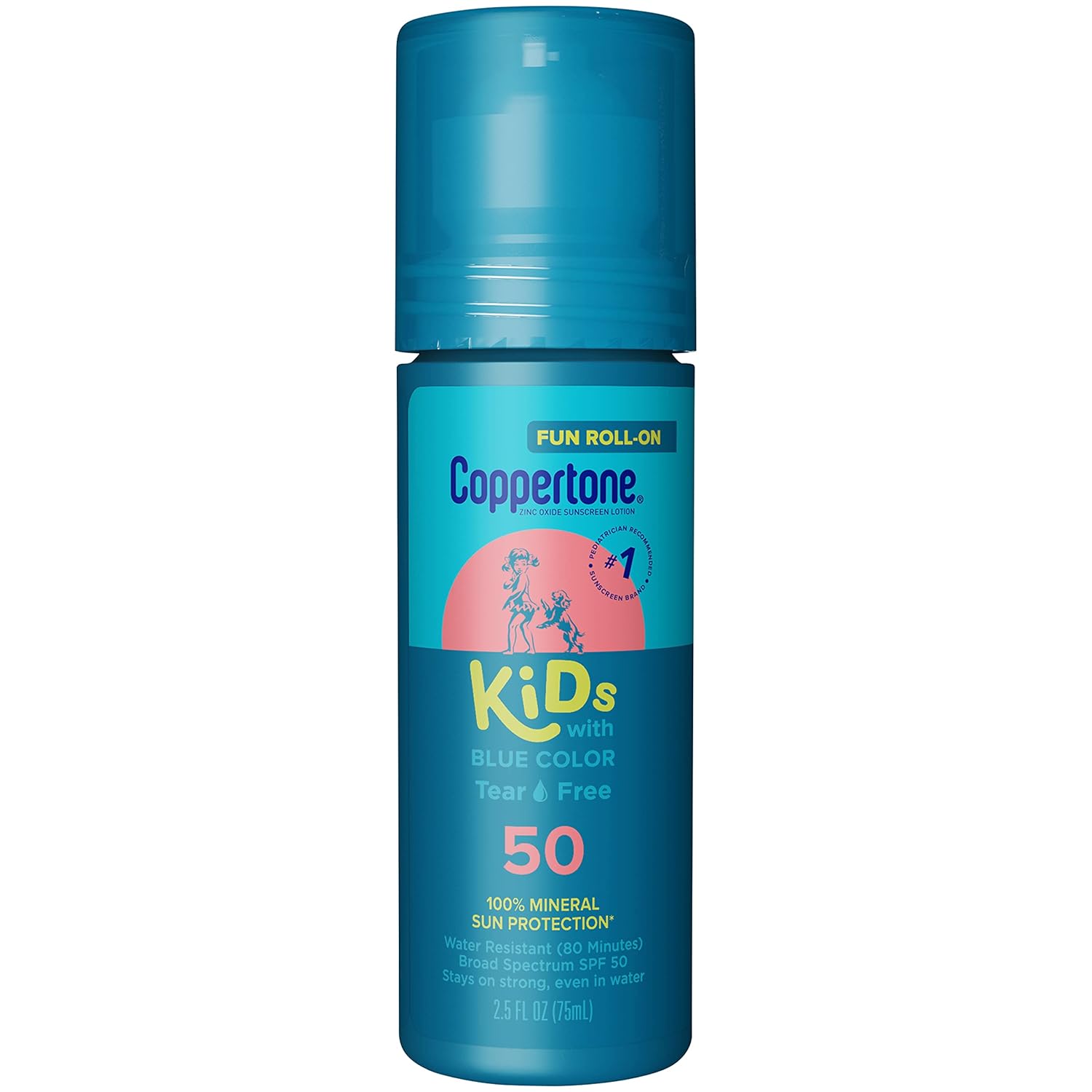 Beiersdorf Kids SPF 50 Blue Color Roll-On Sunscreen