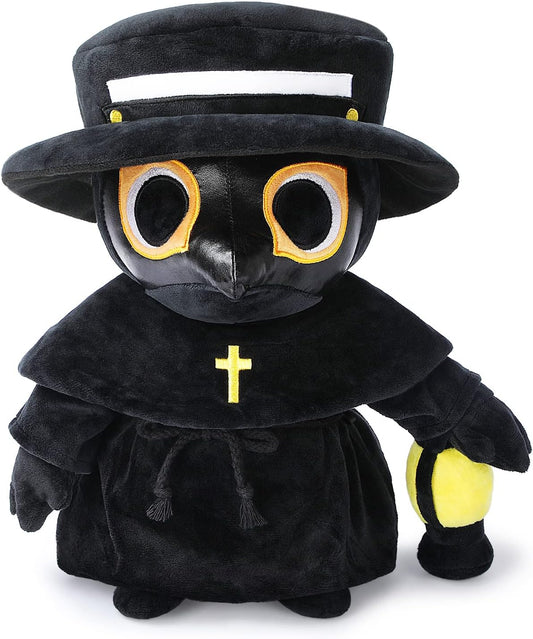 16 Plague Doctor Plush: Spooky & Soft Halloween Pillow