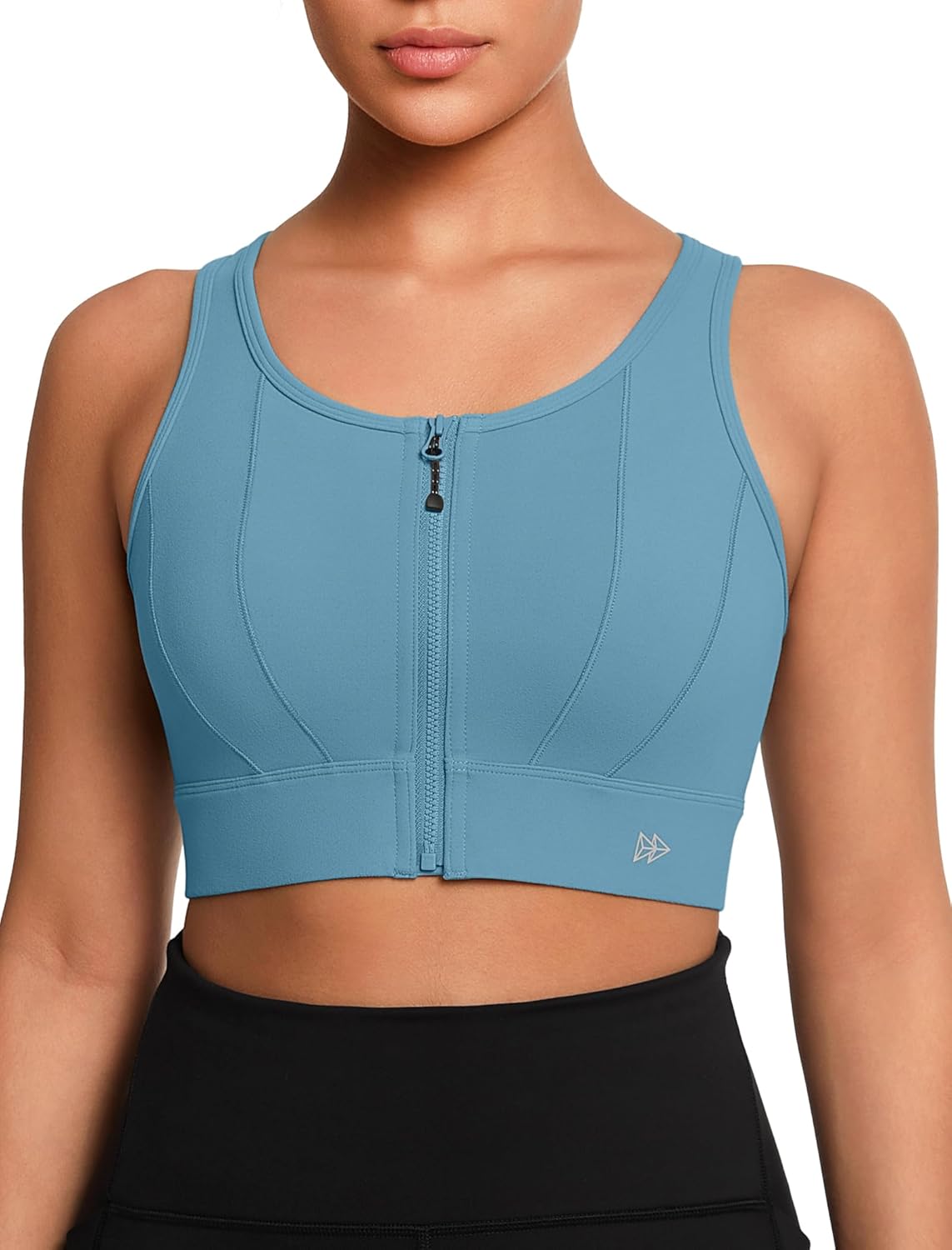 Yvette Front Closure Sports Bras for Women High Support Running