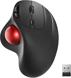 Wireless Trackball Mouse for Ergonomic Comfort and Precision