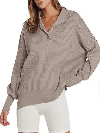 ANRABESS Women's Oversized Sweater for Cozy Fall Style