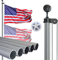 NELXINJO Heavy Duty 25FT Flag Pole - 80 MPH Wind Tested